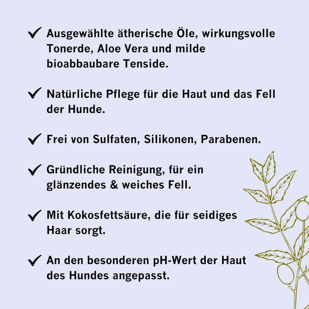 Coco’s Choice NATURAL PROTECTION – Shampoo für Hunde gegen Parasiten